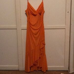 Orange dress. Perfect for any occassion